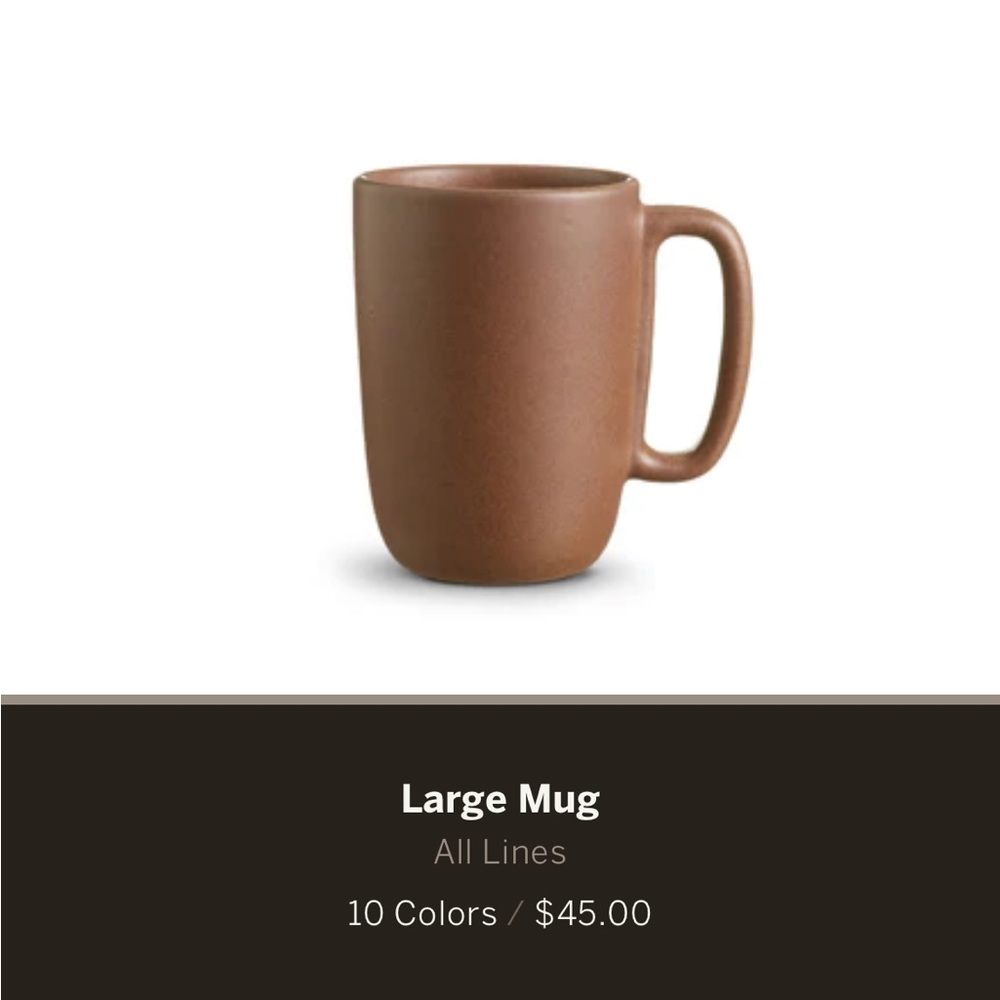 Set of two Heath Ceramics mugs